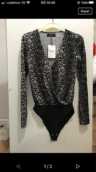 leopar çıtçıtlı body