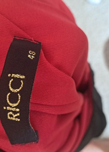 Kırmızı Baskılı elbise - Görsel 4