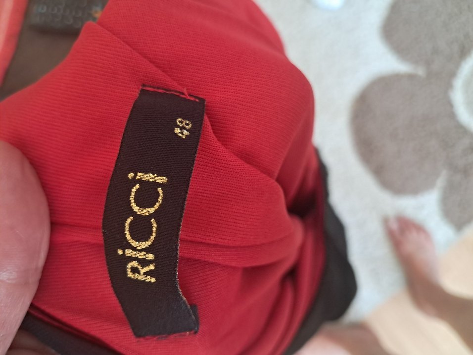 Kırmızı Baskılı elbise - Görsel 4