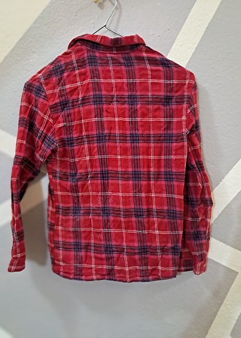 Kırmızı Parlak Desenli çocuk gömlek - Görsel 2