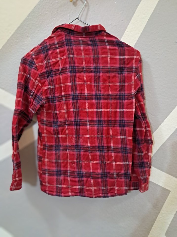 Kırmızı Parlak Desenli çocuk gömlek - Görsel 2