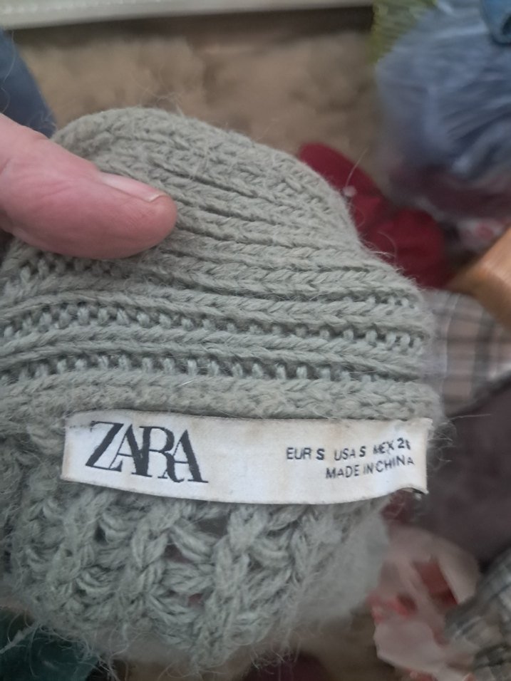 Gri Örgü Kadın Hırka - Görsel 3