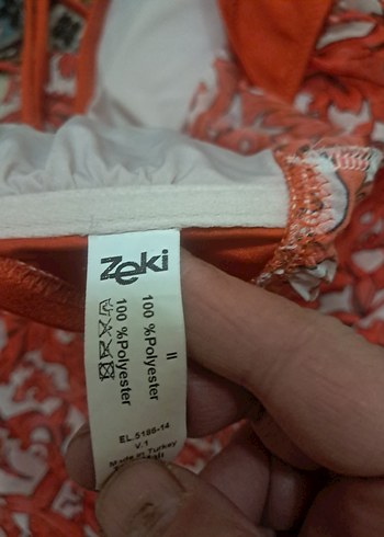 Kırmızı Straplez Uzun Bohem Elbise - Görsel 2