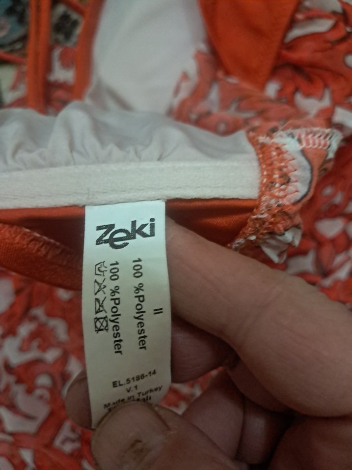 Kırmızı Straplez Uzun Bohem Elbise - Görsel 2