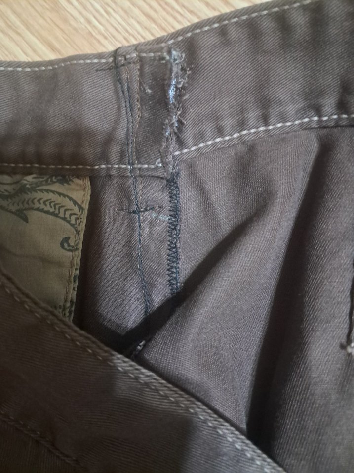 Gevşek Kesim Kahverengi Denim Pantolon - Görsel 3