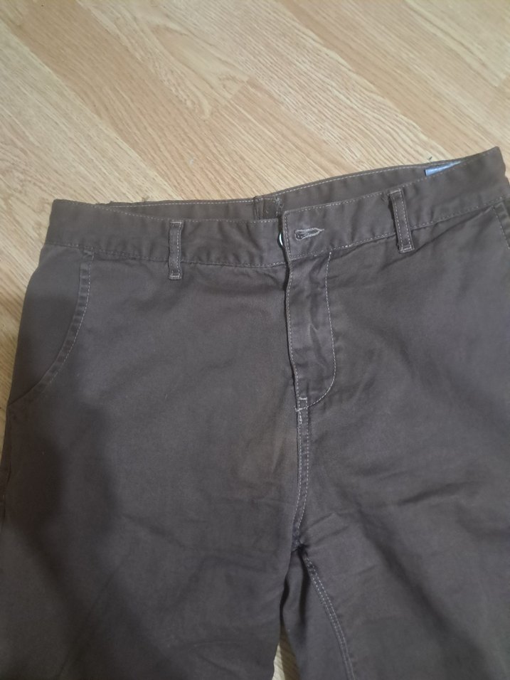 Gevşek Kesim Kahverengi Denim Pantolon - Görsel 4