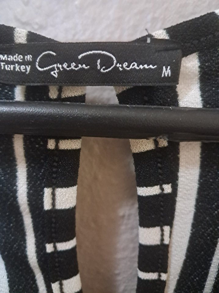 Kadın Siyah Çizgili Pilili Uzun Tulum - Görsel 5