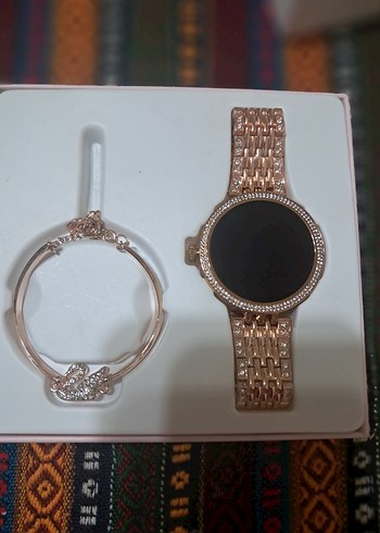 HainoTeko Altın Renk Akıllı Saat Seti - Görsel 3