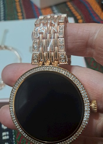 HainoTeko Altın Renk Akıllı Saat Seti - Görsel 4