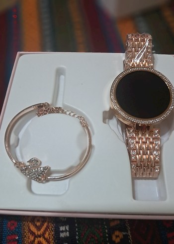 HainoTeko Altın Renk Akıllı Saat Seti - Görsel 2