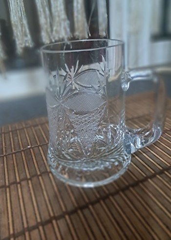 Şeffaf İşlemeli Cam Kupa - Görsel 5