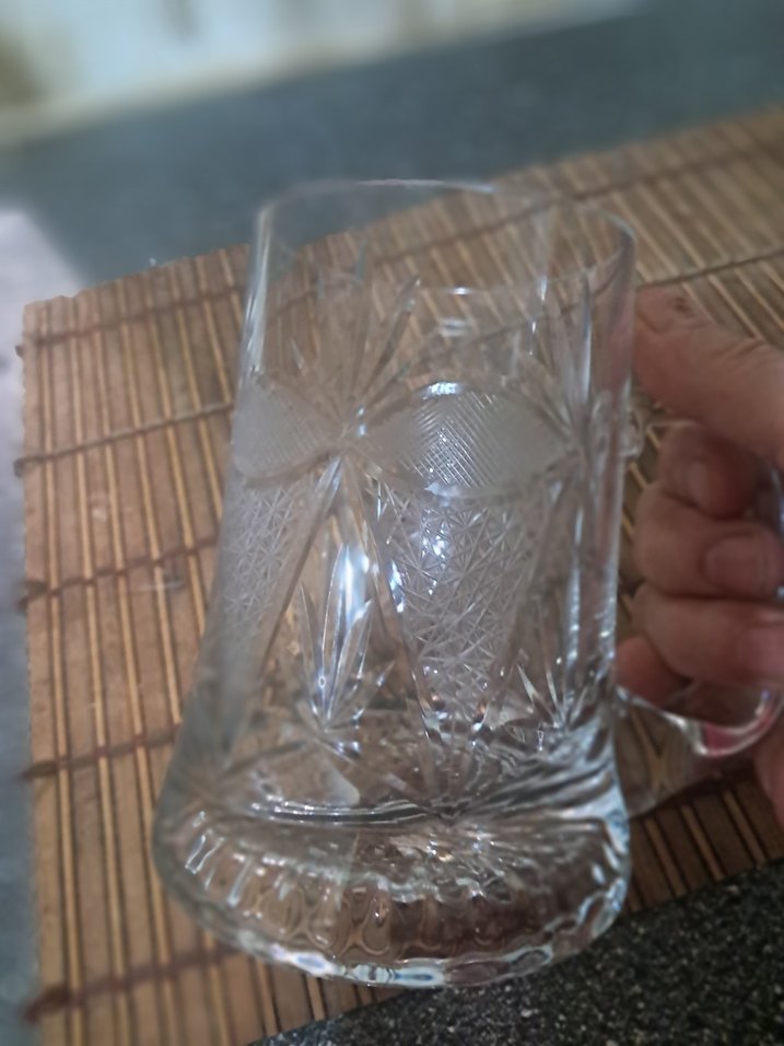 Şeffaf İşlemeli Cam Kupa - Görsel 2