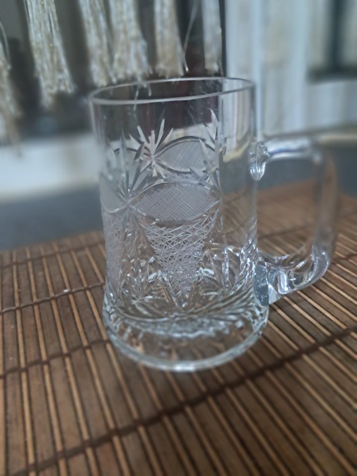 Şeffaf İşlemeli Cam Kupa - Görsel 5