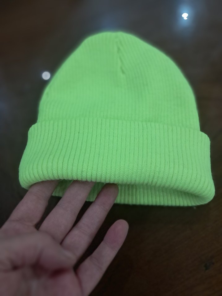 Kadın Yeşil Örgü Polar Bere - Görsel 2