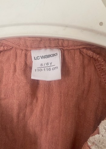 LC Waikiki Düğmeli Keten Kız Elbise, Bohem Stil