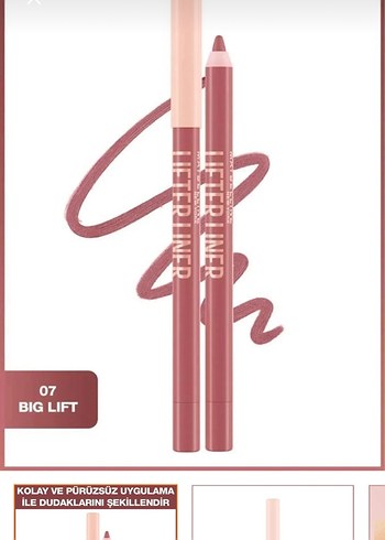 Beden Renk MAYBELLİNE Markalı Lifter Liner Dudak Kalemleri