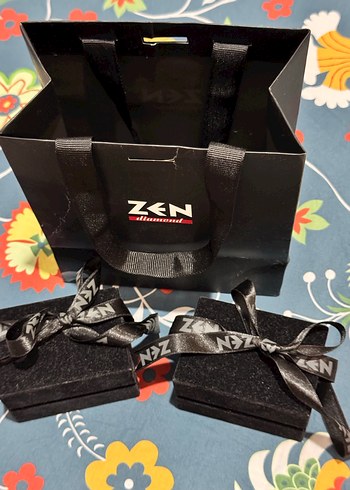 Zen Diamond ZEN Markalı Boş Yüzük Kutusu ve Poşet