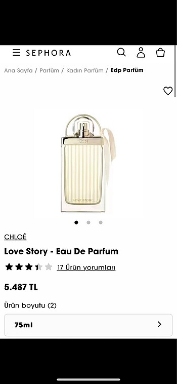 Chloe Love Story Kadın Parfüm