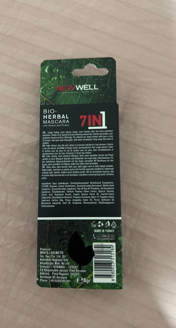 New Well 7'si 1 Arada Bio Bitkisel Maskara - Görsel 2