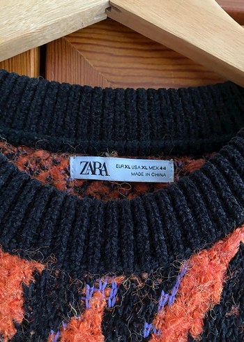xl Beden çeşitli Renk ZARA DESENLİ OVERSIZE KAZAK