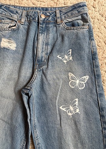 BOL PAÇA YIRTIK JEAN - Görsel 3