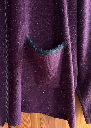 DESEN TRİKO SİMLİ PARLAK HIRKA - Görsel 4