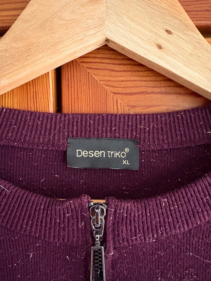 DESEN TRİKO SİMLİ PARLAK HIRKA - Görsel 3