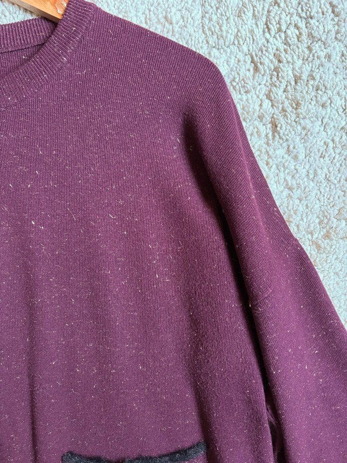 DESEN TRİKO SİMLİ PARLAK HIRKA - Görsel 5