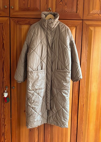 H&M KAPİTONE MAKSİ MONT - Görsel 7