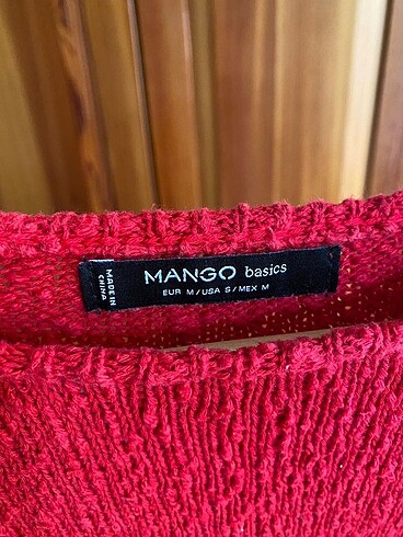 m Beden MANGO ÖRGÜ TRİKO KAZAK