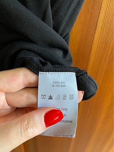 xl Beden siyah Renk SILK&CASHMERE YÜZDE YÜZ İPEK BLUZ