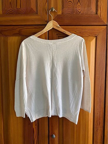 l Beden beyaz Renk H&M TRİKO BLUZ