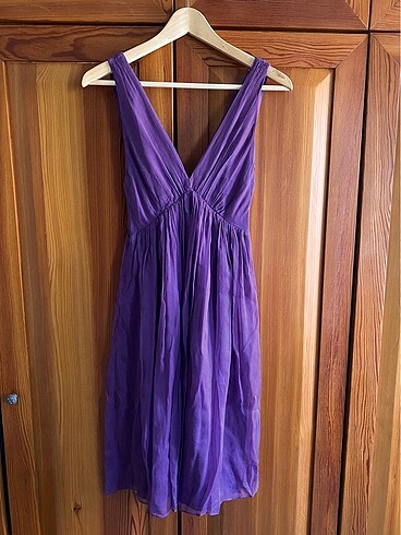 Silk & Cashmere ZARA YÜZDE YÜZ İPEK ELBİSE