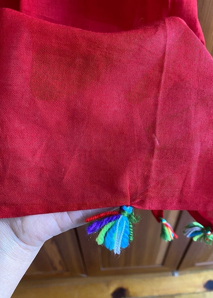 PÜSKÜLLÜ PLAJ ELBİSESİ - Görsel 3