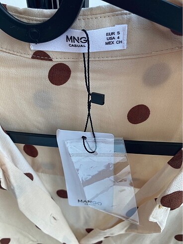 Mango Mango Puantiyeli Gömlek ? S Beden ? Etiketli / Sıfır Ürün