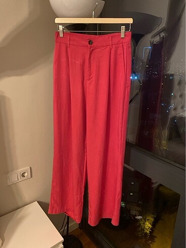 Zara wide leg pembe pantolon
