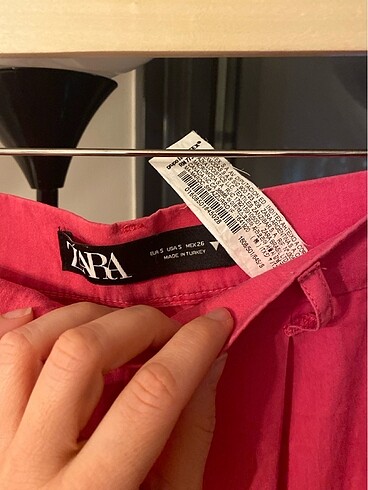 Zara Zara wide leg pembe pantolon