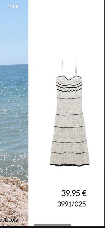 s Beden Örme beachwear askılı elbise