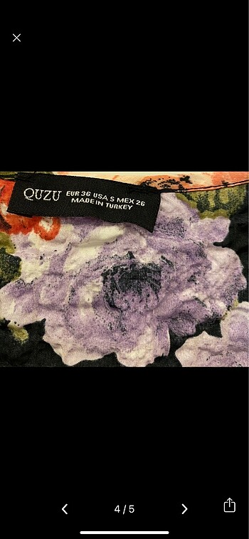 Quzu Çiçekli Elbise - Görsel 4