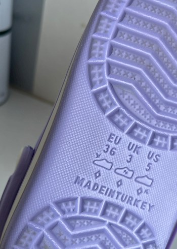 36 Beden Pastel Mor Kadın Terlik, Düz Taban