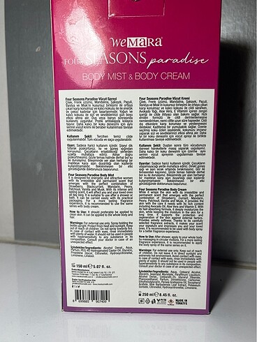 Mara body mist & body cream - Görsel 2