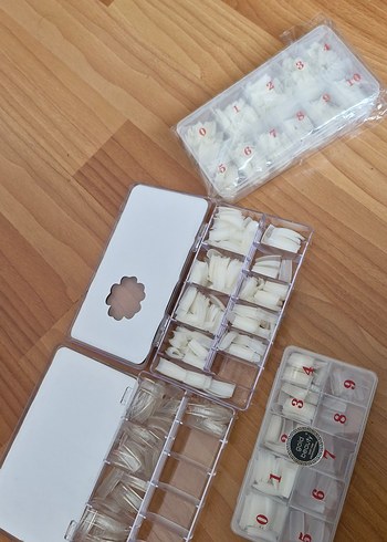 500 Adet Bej Salon Tırnak Ucu - Görsel 2