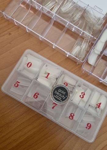 500 Adet Bej Salon Tırnak Ucu - Görsel 5