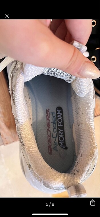 38 Beden beyaz Renk Skechers temiz