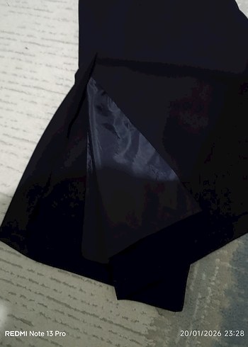 Siyah Midi Hamile Etek - Görsel 2