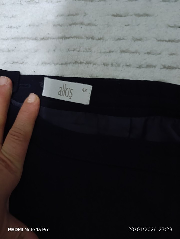 Siyah Midi Hamile Etek - Görsel 3