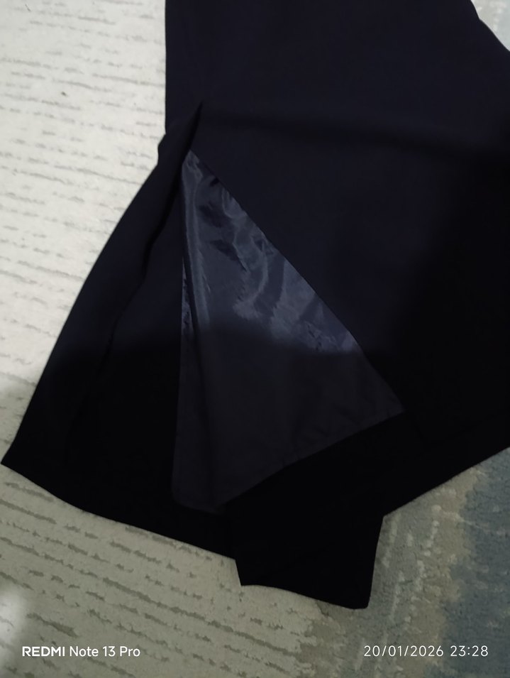 Siyah Midi Hamile Etek - Görsel 2