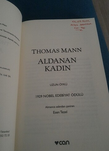  Beden THOMAS MANN - ALDANAN KADIN