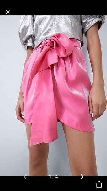 Zara etek pembe