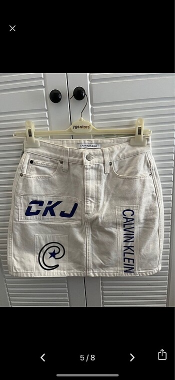s Beden beyaz Renk Calvin klein jean etek